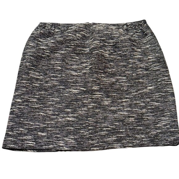 Talbots Tweed Wool Blend Black White Pockets Womens Lined Pencil Skirt Size 16 - Picture 3 of 11